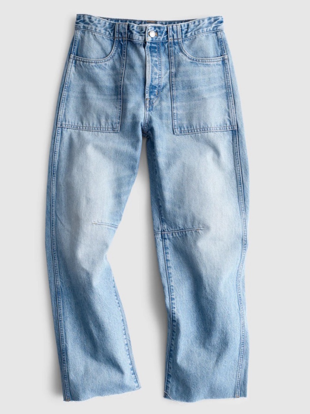 MADEWELL - Short Darted Utility Barrel Leg Jean - Faded Horizon Wash - 28/Short